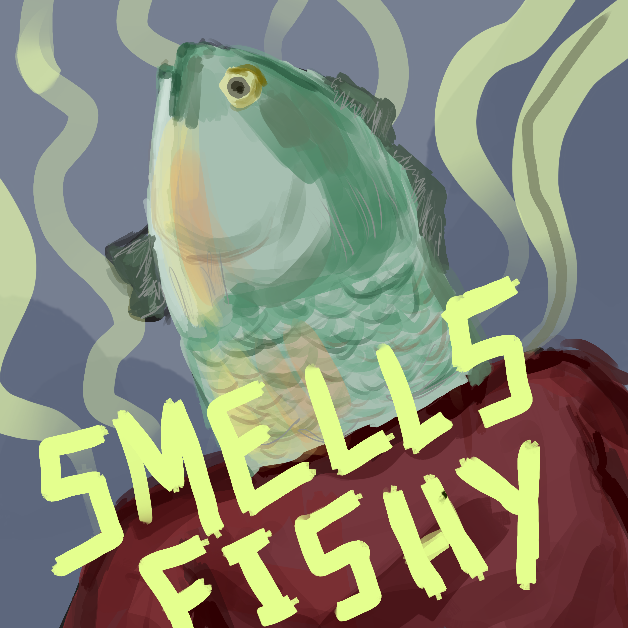 Insulting drawing of a fish