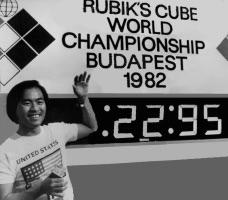 First winner of Rubik's Cube Competition, Minh Thai